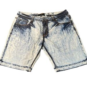 Agile acid wash denim shorts‎ men’s waist size 38 RARE